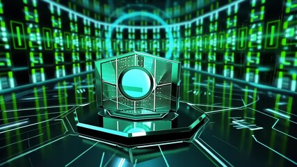 binary code on digital background