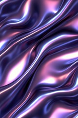 Aufkleber - Abstract flowing silk fabric with purple and pink hues in a close up studio shot for backgrounds and textures