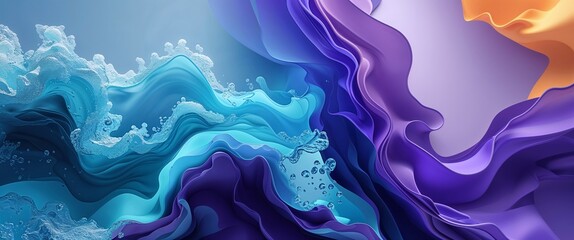 Wall Mural - colorful aqua and violet color abstract background
