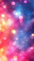 Poster - Colorful bokeh background with vibrant hues and sparkling details creating a dreamy effect