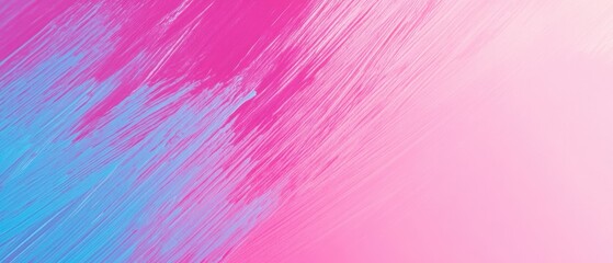 Poster - Abstract Background Texture with Pink and Blue Paint Brushstrokes Diagonal Composition in Smooth Gradient Style for Modern Design Projects