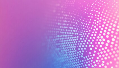 Poster - Abstract Dotted Pattern on Purple and Pink Gradient Background with Soft Lighting and Subtle Curves