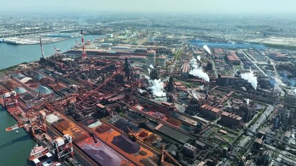 Poster - 工業地帯の風景空撮