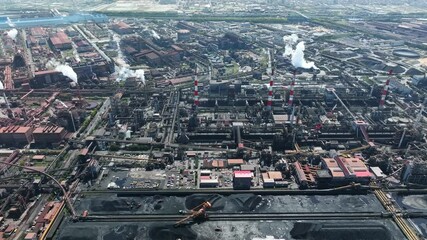 Poster - 工業地帯の風景空撮