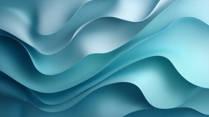 Poster - Soft and flowing light blue textures create a serene and calming atmosphere with gentle waves and gradients, perfect for use in artistic and design applications