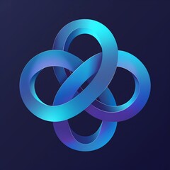 Poster - Entwined Loops: An Abstract Representation of Connection and Continuous Flow