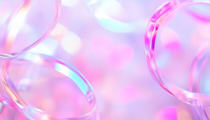 Fototapete - Abstract Iridescent Background Texture with Holographic Pattern Design in Bright Pastel Colors Perfect for Modern Wallpaper or Futuristic Graphic Elements