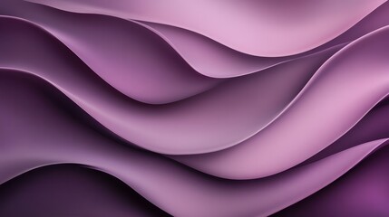 Fototapete - Abstract Purple Waves Background with Smooth Gradient Texture and Elegant Curves Ideal for Modern Decorative Designs