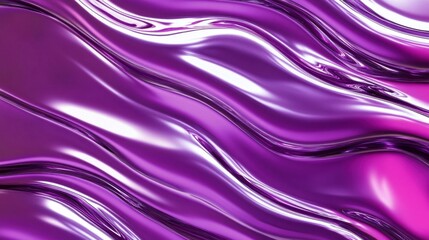 Aufkleber - Abstract Purple Wavy Fabric Texture Background with Shiny Elegant Surface Design