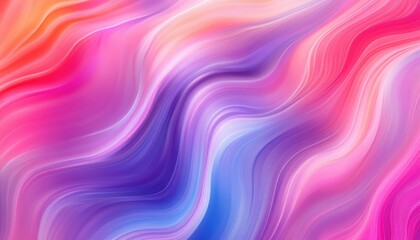 Fototapete - Abstract Wavy Background with Vibrant Pink Purple and Blue Tones Flowing Seamlessly for Modern Designs and Artistic Presentations