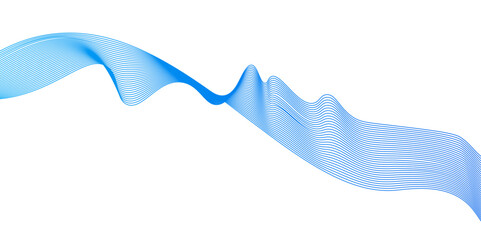 Poster - blue wave lines on white background.abstract blue lines pattern or wavy stripes for business backgro