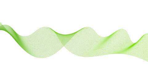 Fototapete - Modern abstract green wave liquid lines background.dots on a whit clean and fresh background,Frequency sound wave lines and technology curve lines,green wave lines frame,	
