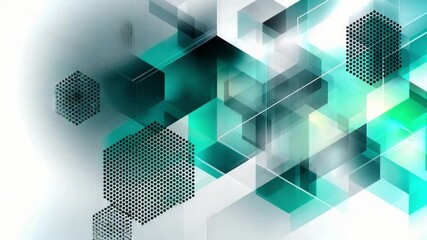 Poster - Creative abstract background with geometric shapes and colors for eco-friendly designs