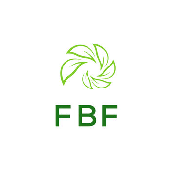 FBF  Letter Initial Logo Design Template Vector Illustration