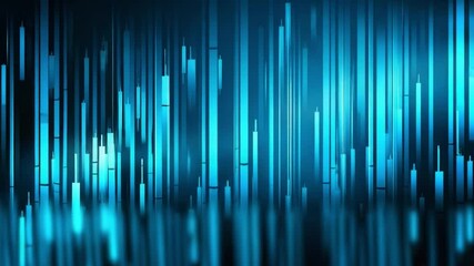 Poster - creative blue vertical lines creating an abstract background for eco-friendly projects and designs