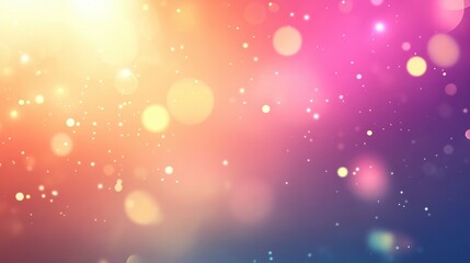 Poster - Colorful bokeh background with soft gradient lights, glowing particles, and dreamy abstract blur