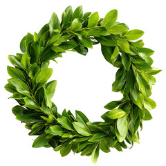 Poster - A vibrant green laurel wreath, symbol of victory and honor