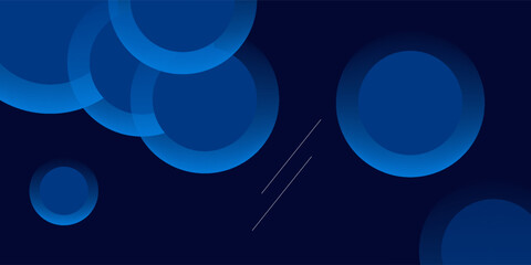 Poster - Minimal geometric background. Blue elements with fluid gradient. Cool background design for posters. Eps10 vector
