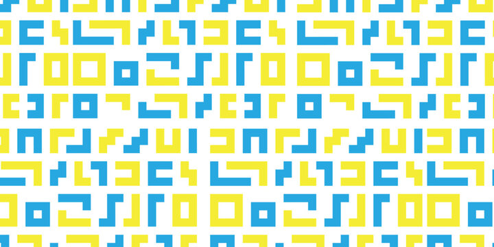 Background Geometric Blue Yellow 4
