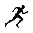 © SM - running athlete vector silhouette