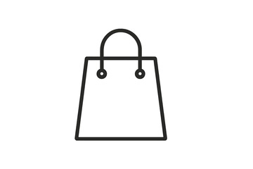 Poster - Minimalist vector illustration of a shopping bag design suitable for various graphic projects