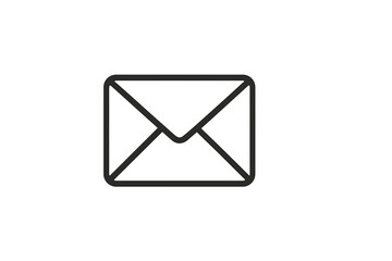 Poster - Simple vector illustration of an envelope symbol representing communication, messaging, and sending letters
