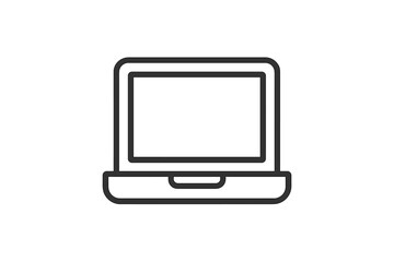 Fototapete - Simple vector illustration of a laptop icon with a clean and modern design suitable for various digital applications
