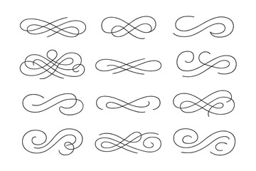 Poster - elegant vector illustration of decorative lines perfect for design projects and creative application