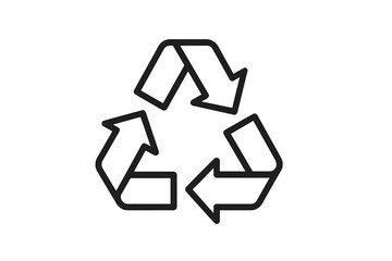 Poster - Recycling symbol icon representing sustainability and environmental awareness in vector illustration style