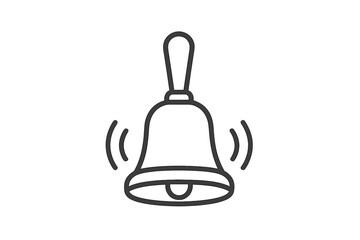 Poster - Vector illustration icon of a ringing bell symbolizing notification and alert in digital design elements