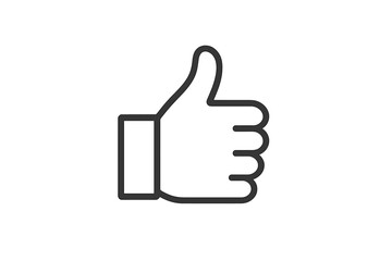 Poster - Vector illustration of a thumbs up icon symbolizing approval and positivity in communication and design
