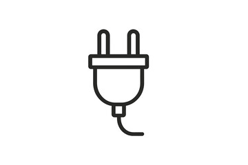 Poster - Electric plug vector illustration icon showing a simple design suitable for various applications and styles