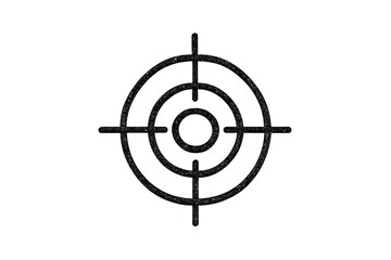 Poster - Target icon in vector style, ideal for highlighting focus areas in design projects and presentations