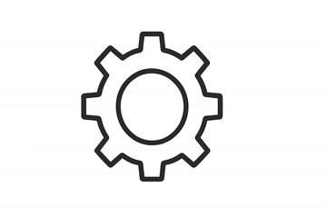 Poster - vector illustration of a gear icon symbolizing industry and mechanical processes for design and engi