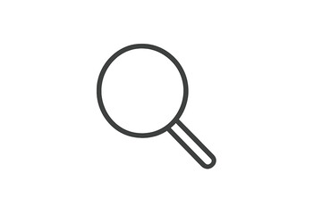 Fototapete - Vector illustration of a magnifying glass icon representing search and exploration in a minimalist design suitable for digital use