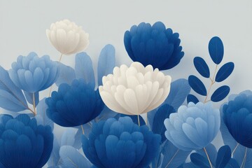 Poster - clean image of decoupage art featuring diverse illustration styles isolated on background with ample
