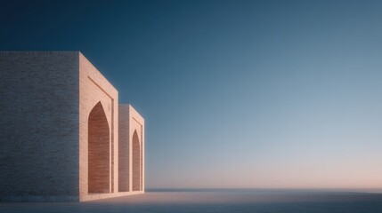 Aufkleber - capture minimalistic scene featuring uzbekistan rich cultural heritage with air of simplicity