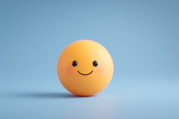 Poster - capture single emoji on smooth solid color background showcasing minimalistic design