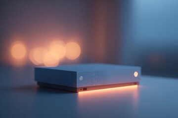 Poster - minimalistic gaming setup in modern brightly-lit room