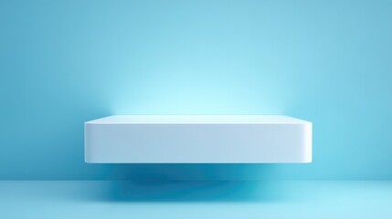 Poster - floating podium set against minimalistic background to highlight its form