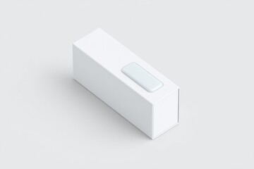 Poster - minimalistic and clean image showcasing 3d product packaging with strong emphasis on lines and sleek