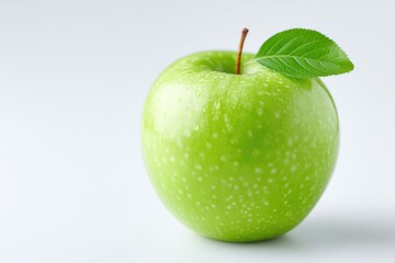 Aufkleber - single green on white table surface with ample copy space