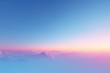 Poster - create minimalistic gradient image with clean transition of complementary colors capturing essence of simplicity and