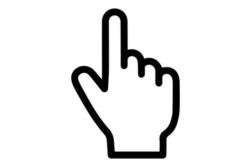 Fototapete - Hand cursor icon. Vector illustration.