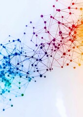 Poster - A visually captivating network of connected dots, illustrating the intricate links and interactions within a system