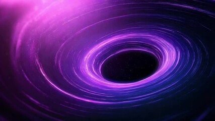 Poster - Stunning Swirling Cosmic Tunnel with Vibrant Purple and Black Backgrounds Creating a Sense of Depth and Mystery in Space 4k video footage