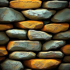 Aufkleber - 3D textured vector background with smooth abstract shapes and depth effect, ideal for modern design and digital applications.

