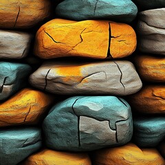 Aufkleber - 3D textured vector background with smooth abstract shapes and depth effect, ideal for modern design and digital applications.

