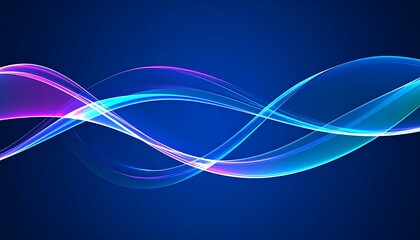 Poster - dark blue 3d background with glass transparent triangle plates row. Crystal light curve wave line pattern. Neon black bg, data array, graphic design digital technology render.backgrounds, 