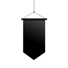Aufkleber - Hanging pennant mockup for branding presentation against an isolated clear backdrop